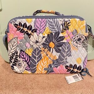 Vera Bradley Laptop Workstation Crossbody “Palm Floral”. NWT
